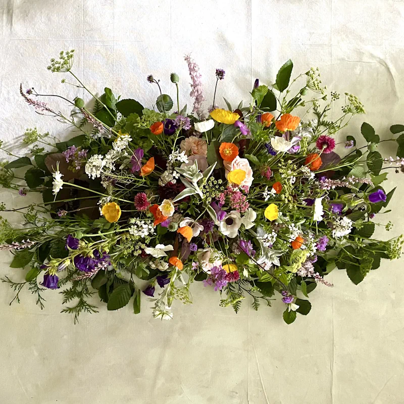 Funeral Casket Spray Of Flowers